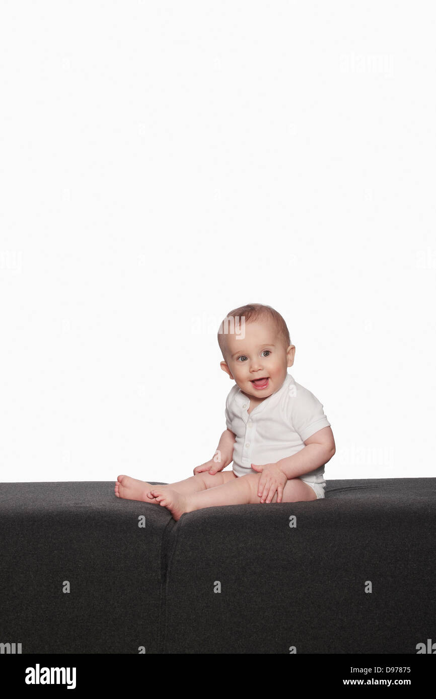 Studio Shot Of Baby Boy Stock Photo