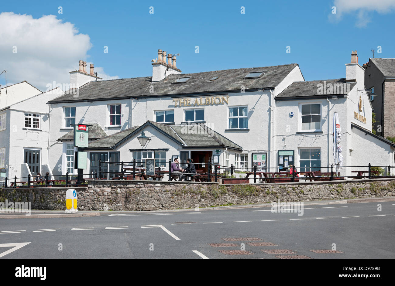 The Albion pub Arnside Cumbria England UK United Kingdom GB Great Britain Stock Photo