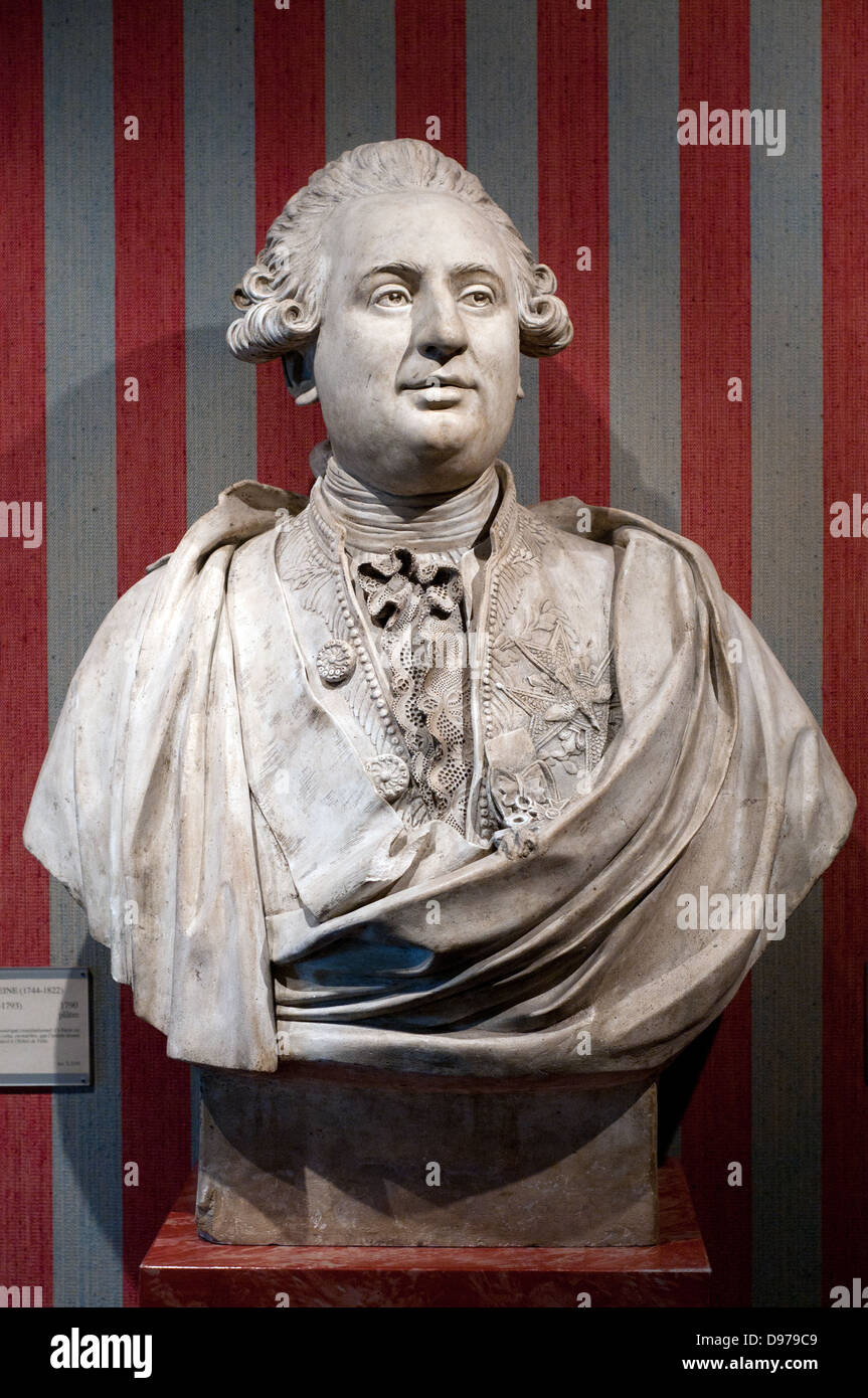 Louis-Pierre Deseine Louis XVI 1790 Carnavalet Museum - Paris Stock Photo