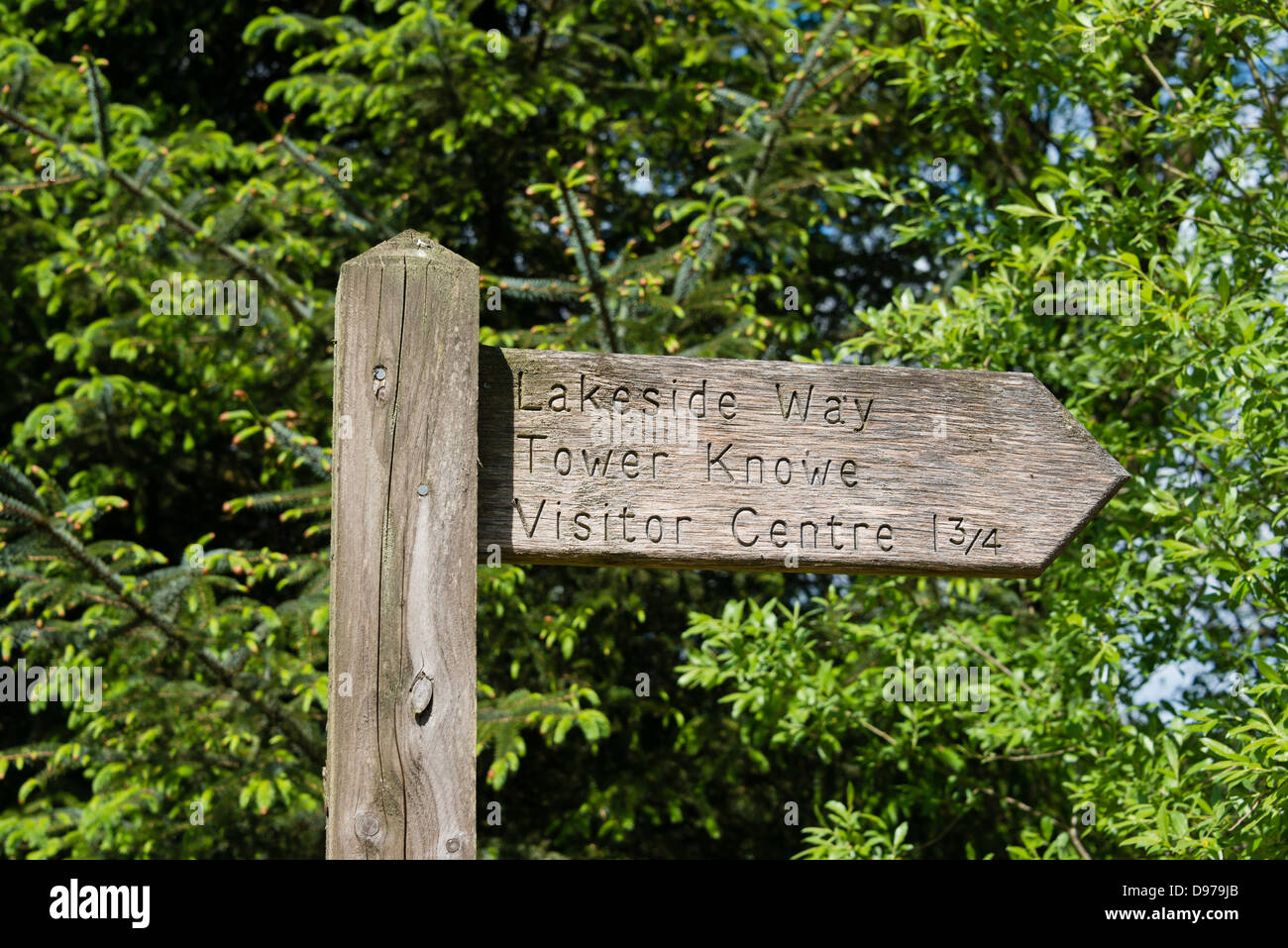 Public Footpath sign Stock Photo
