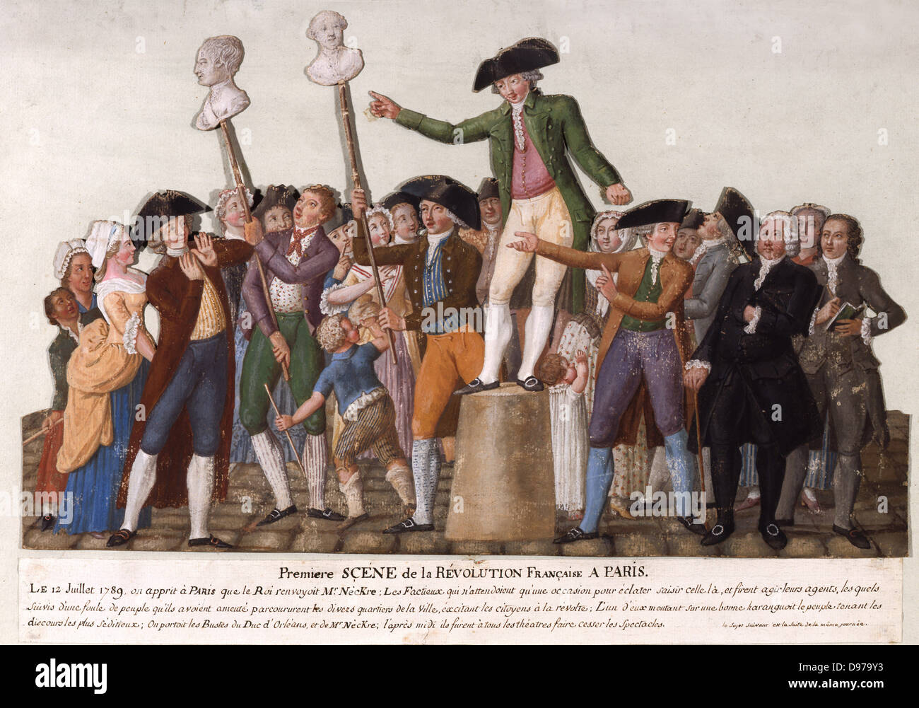 Pierre Etienne Lesueur On July 12, 1789 Carnavalet Museum - Paris Stock Photo