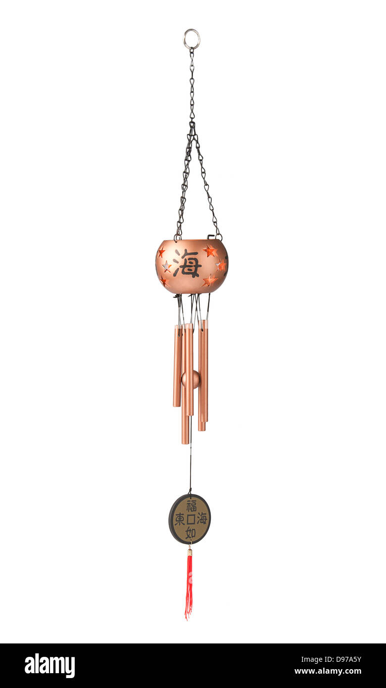 Wind chime with candle light the sign of lucky Stock Photo Alamy