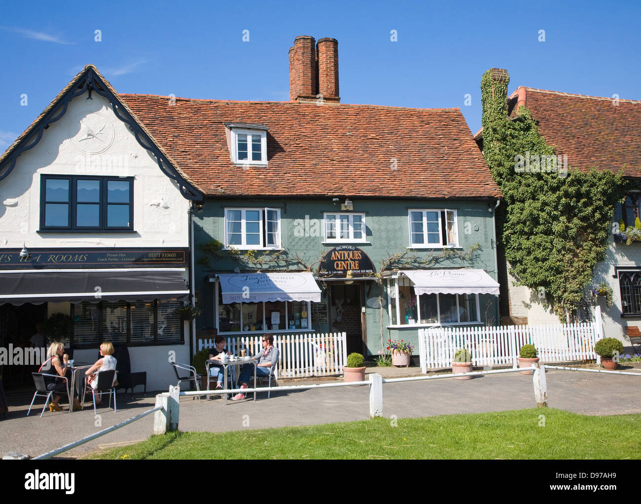 Tea rooms and antique shop in the attractive tourist honeypot village