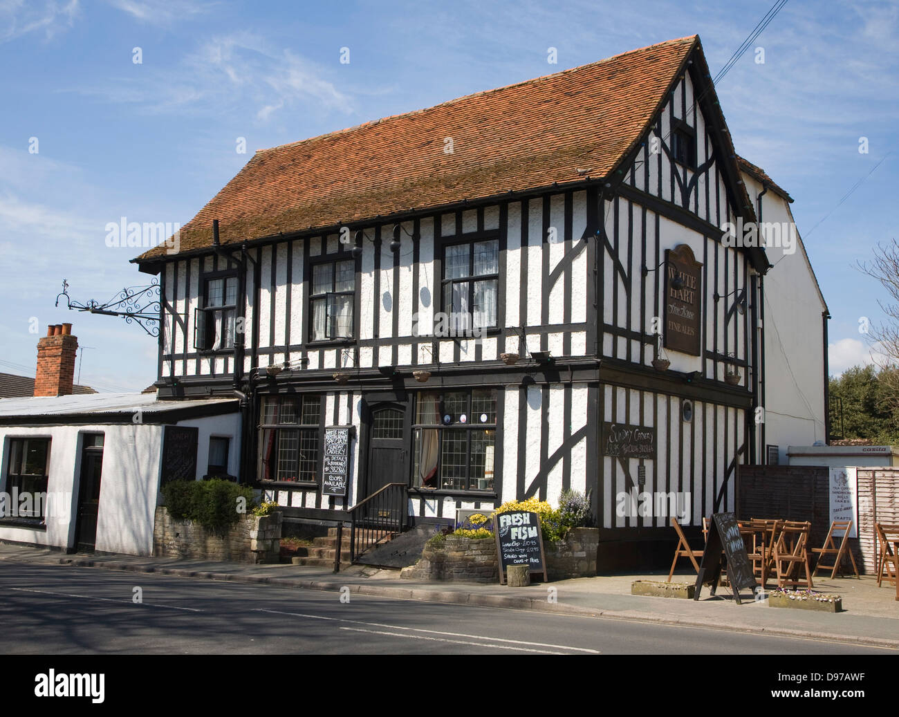 White Hart historic pub, West Mersea village, Mersea Island, Essex
