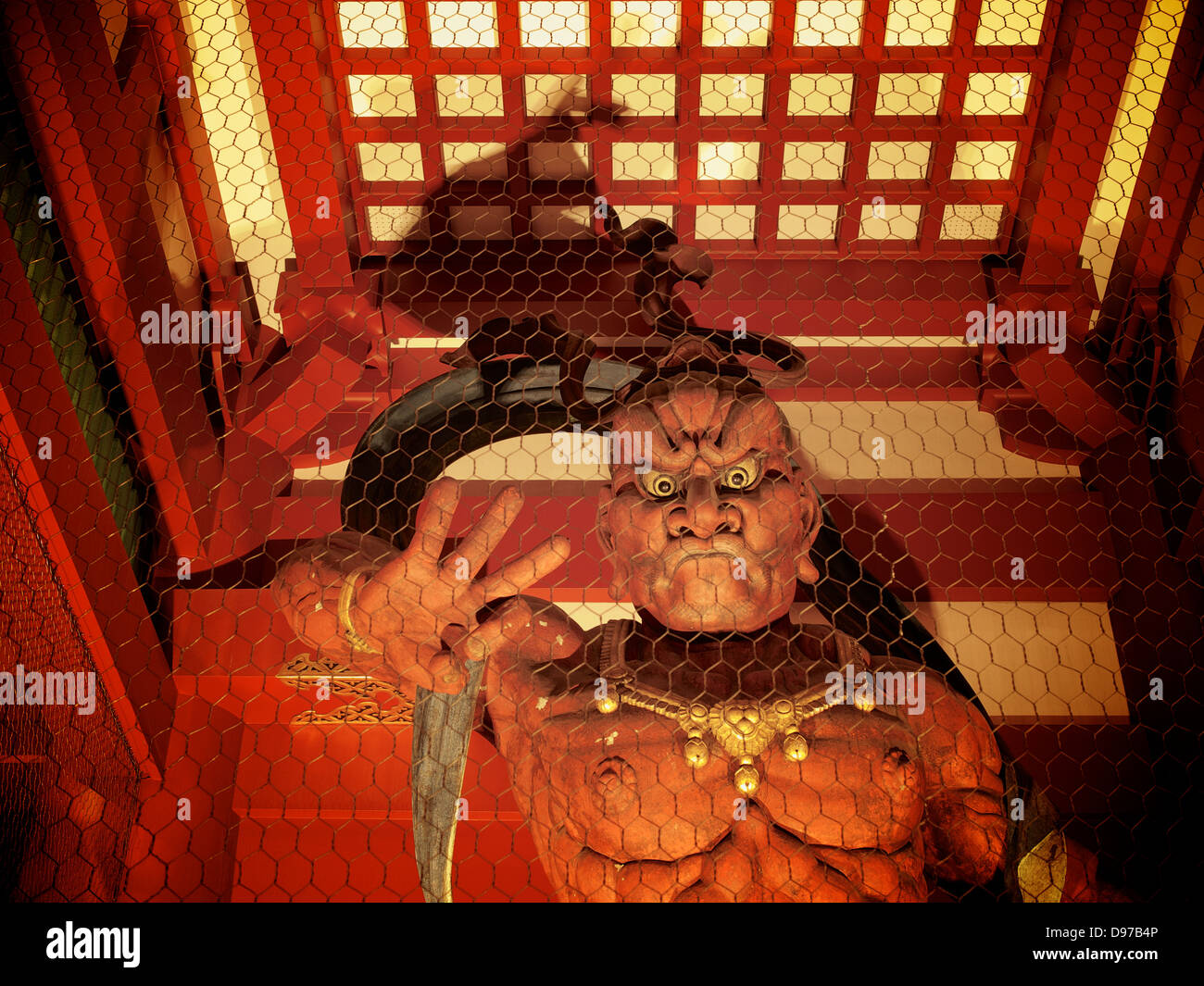 Nio Guardian at Hozomon of Senso-ji Temple, Asakusa, Tokyo