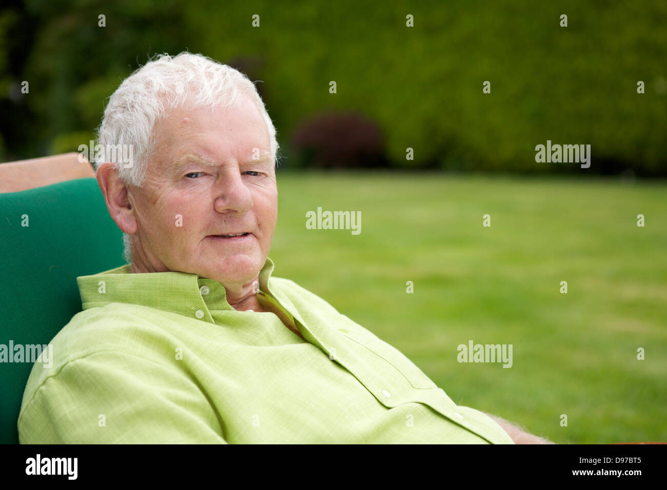 Seventies Man Active Retirement Lifestyle Confidence Stock Photo