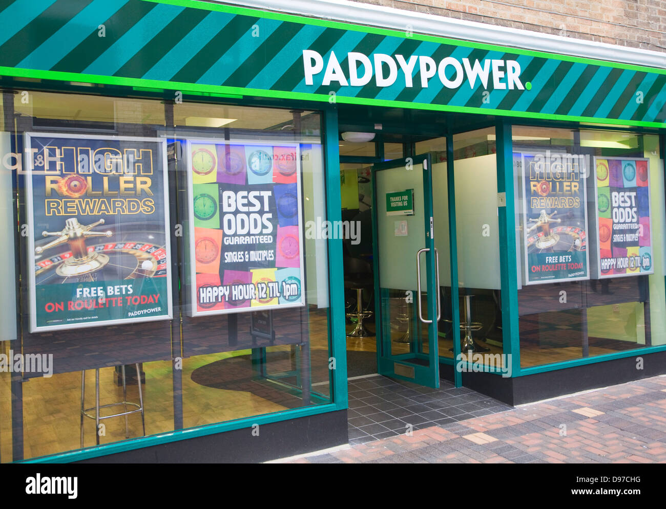 Paddypower bookies shop Swindon, Wiltshire, England, UK Stock Photo