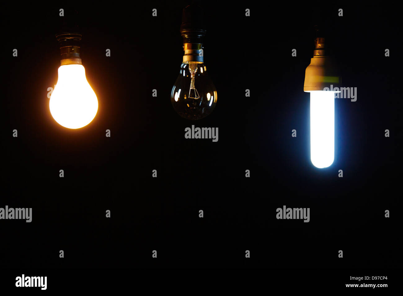 Evolution of the light bulb Stock Photo Alamy