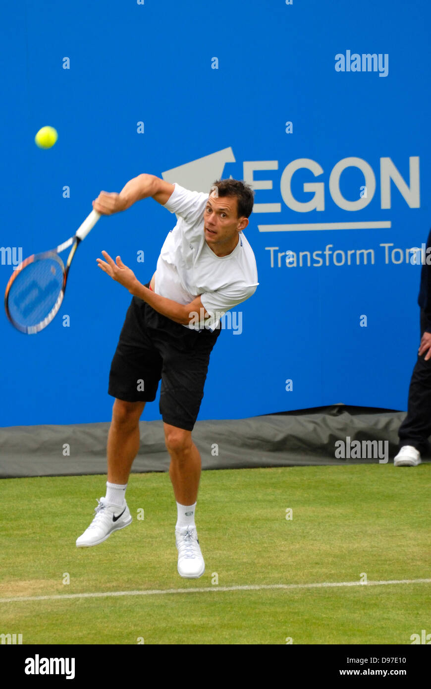 Frederik Nielsen (Denmark) at the Aegon Tennis Championship, Queens Club,  London. 12th June 2013 Stock Photo - Alamy
