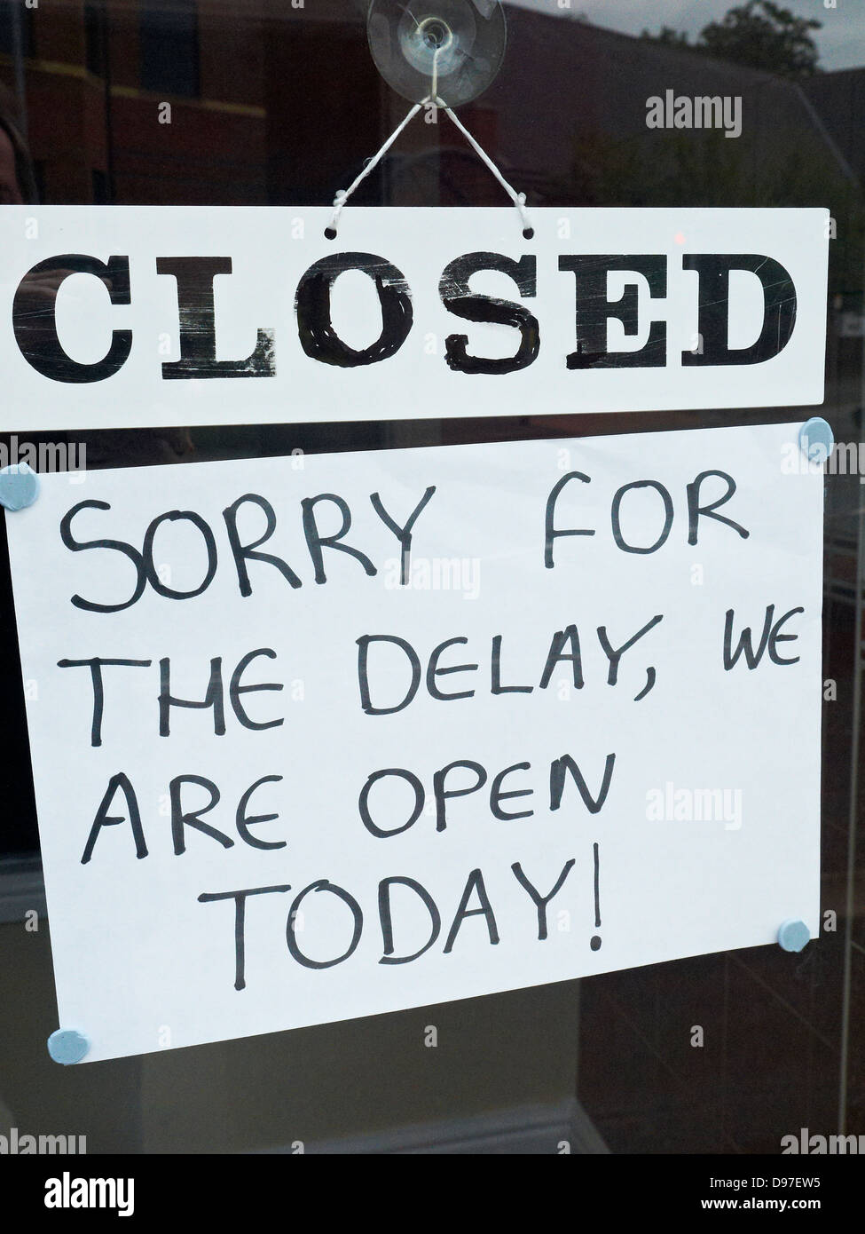 Open today sign,with closed sign Stock Photo Alamy