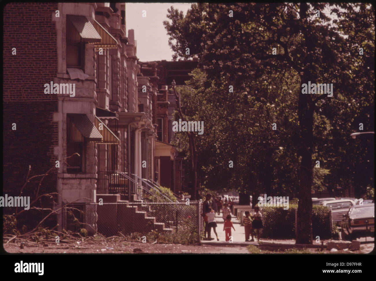 Black Neighborhood On Chicago's West Side. The West Side Was Hard Hit