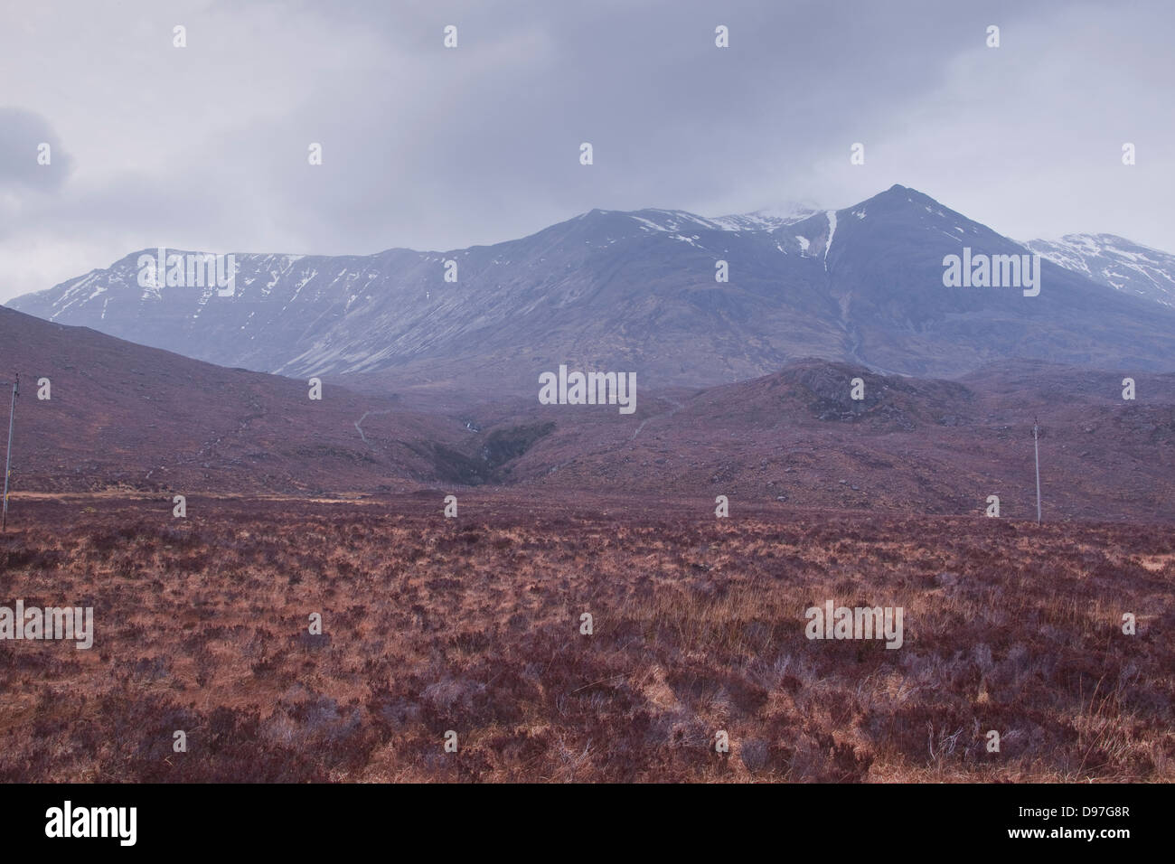 The Beinn Eighe range in Wester Ross, Scottish Highlands. Stock Photo