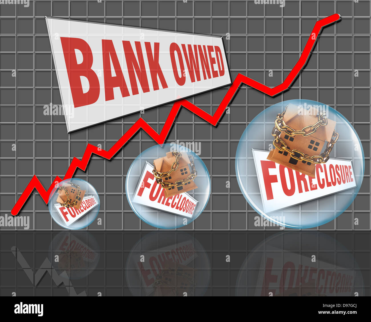 Bank Owned Homes Stock Photo Alamy