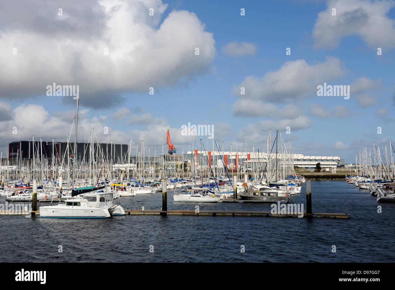 Cherbourg,harbour,marina,Manche,BasseNormandie,Cotentin,France Stock