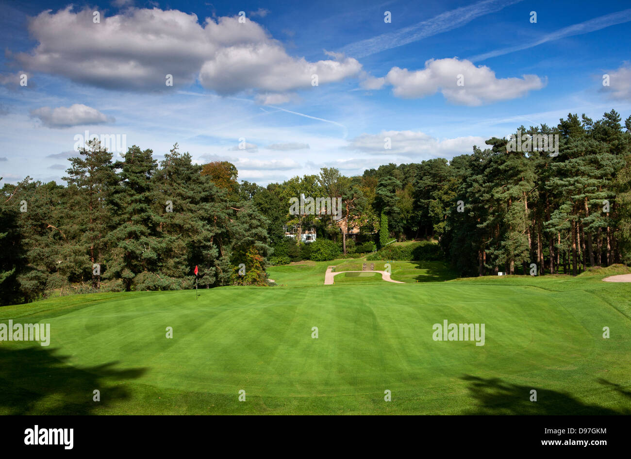 Golf Course, Camberley Heath, Camberley, Surrey, UK Stock Photo