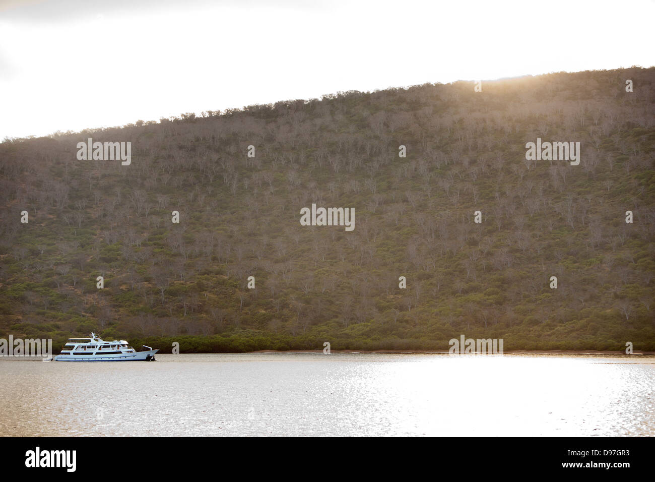 The Grand Odessey, Espumilla Beach, james Island, Galapagos Stock Photo