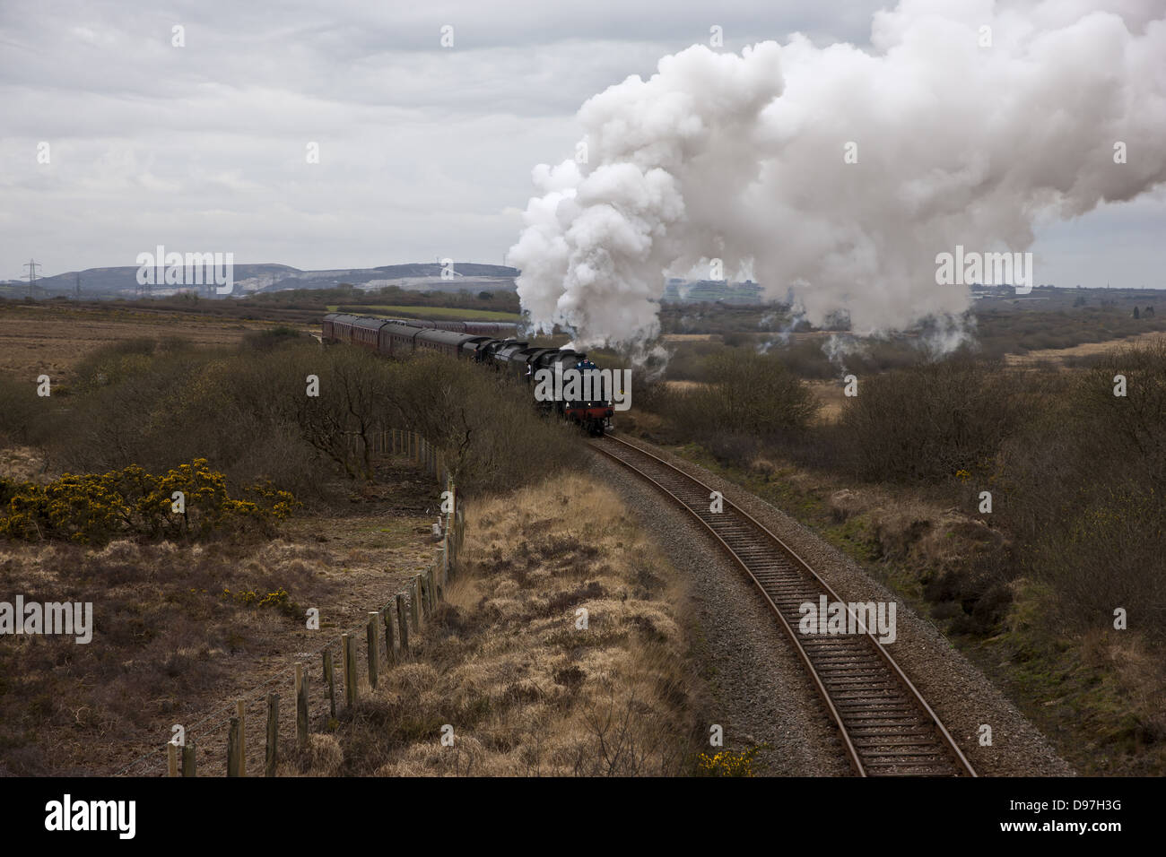 The Great Britain Steaming Along Goss Moor Stock Photo