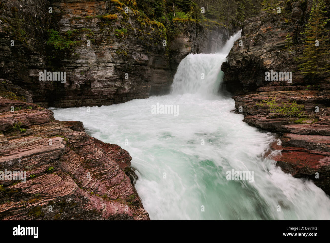 St mary falls glacier national park hi-res stock photography and images ...