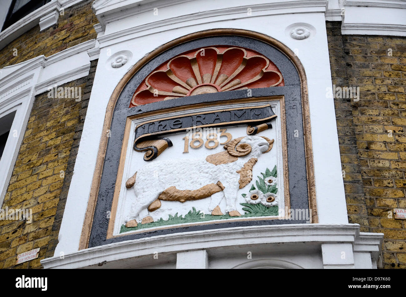 The now disused Young's Ram Inn Brewery Tap in Ram Street, Wandsworth, south London Stock Photo