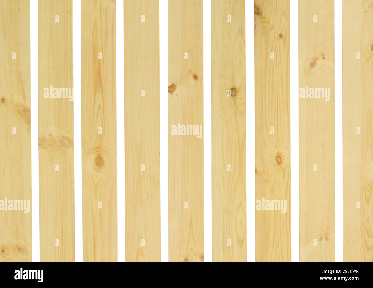 Wooden fence isolate on white background Stock Photo - Alamy