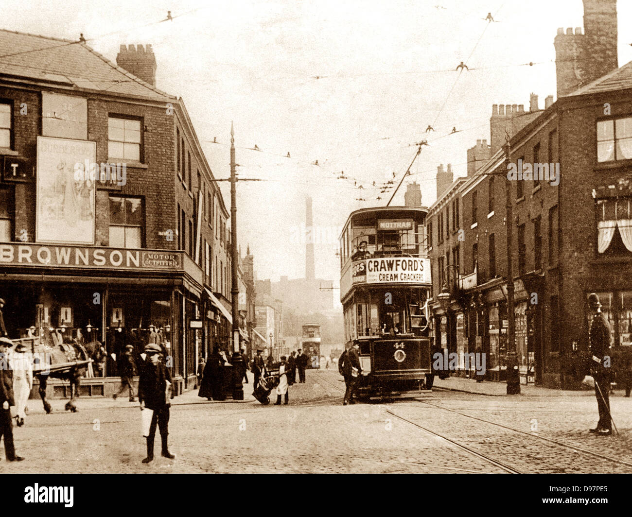Ashton-under-Lyne Old Square early 1900s Stock Photo