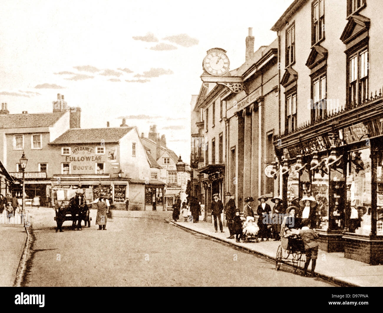 Braintree High Street early 1900s Stock Photo