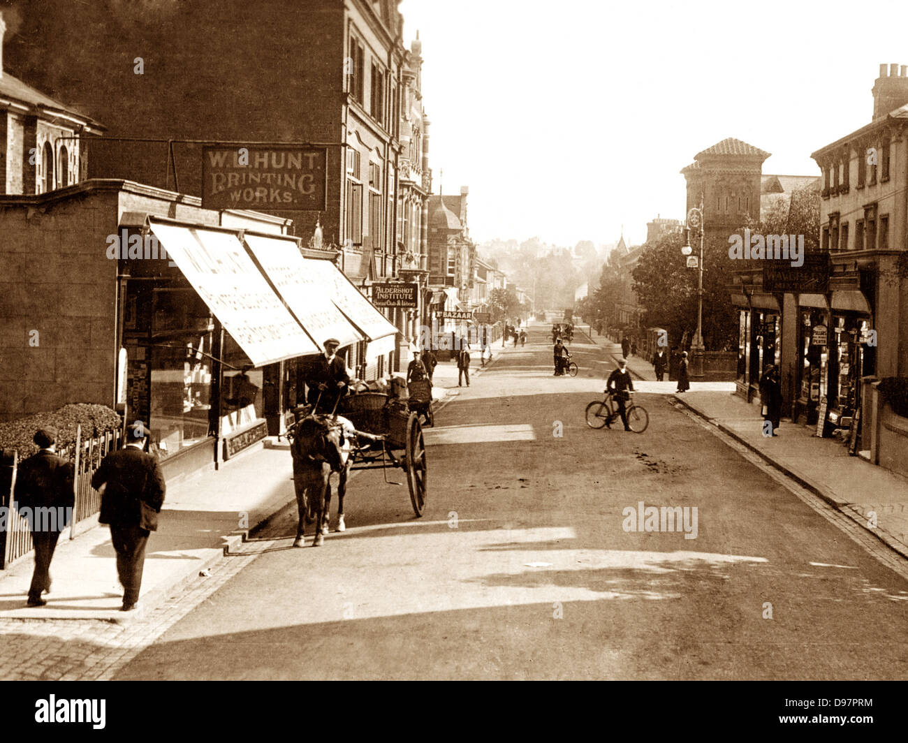 Aldershot Victoria Road early 1900s Stock Photo