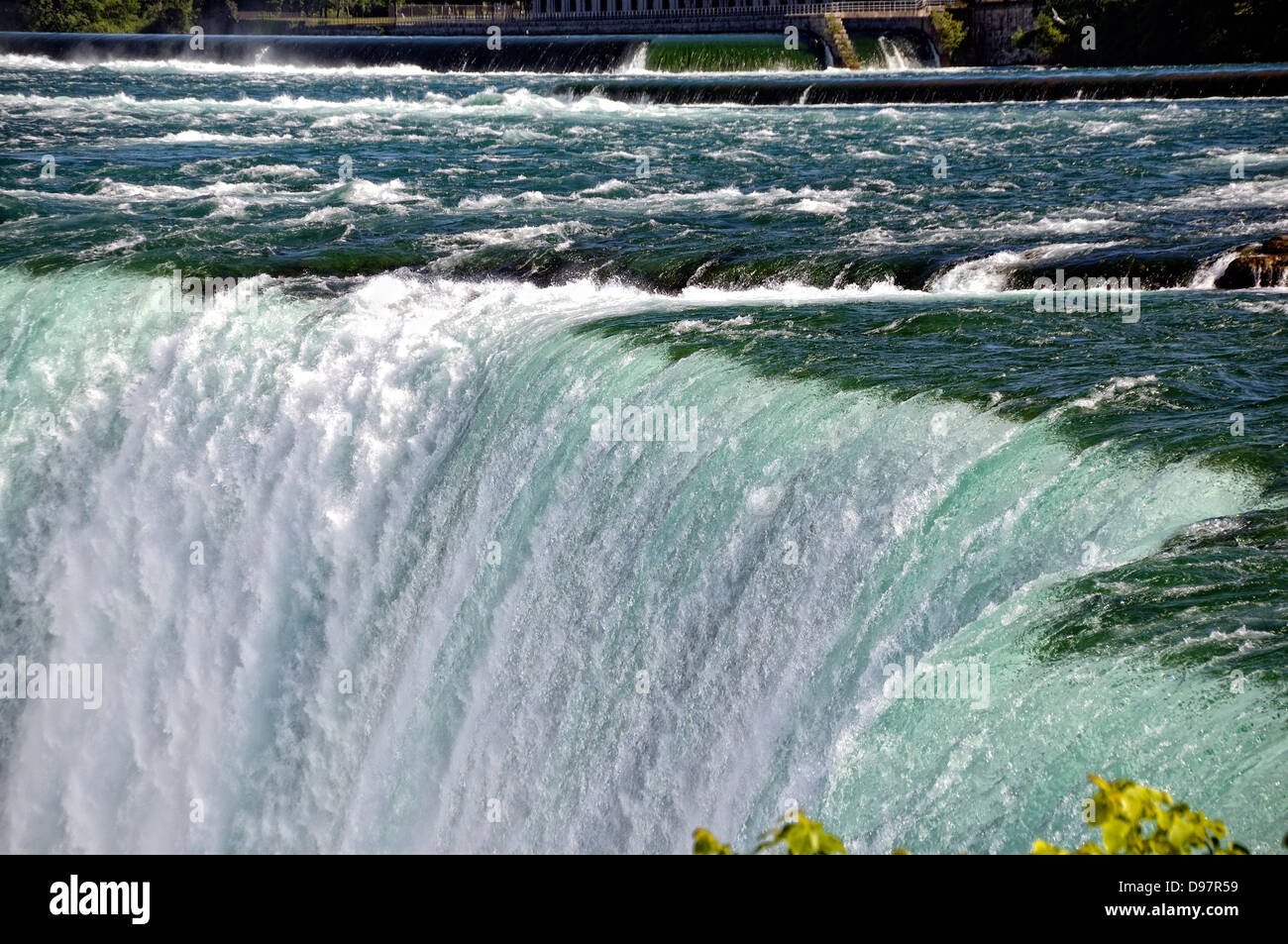 The Brink of the Horseshoe Falls where the river rushes over the edge