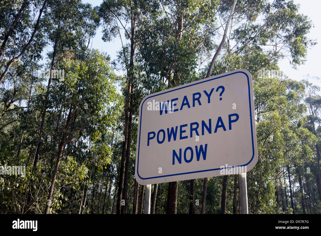 Weary? Powernap now Stock Photo