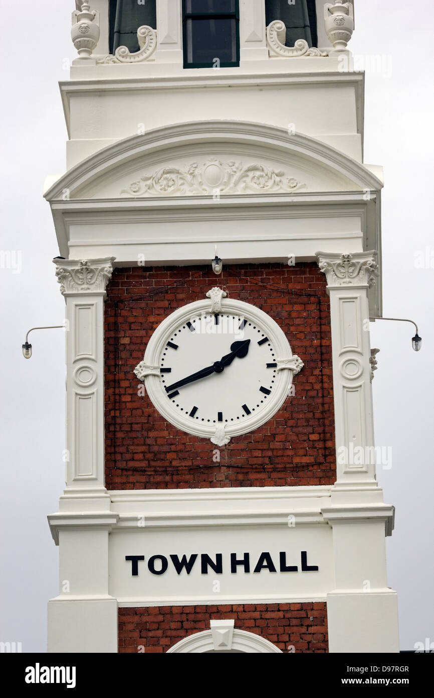 Ararat, Victoria, Australia clock tower on Town Hall building Stock