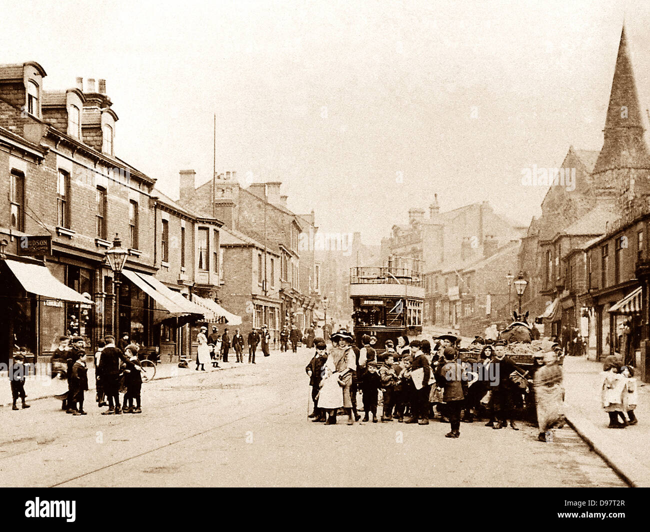 Rotherham Parkgate Broad Street early 1900s Stock Photo Alamy