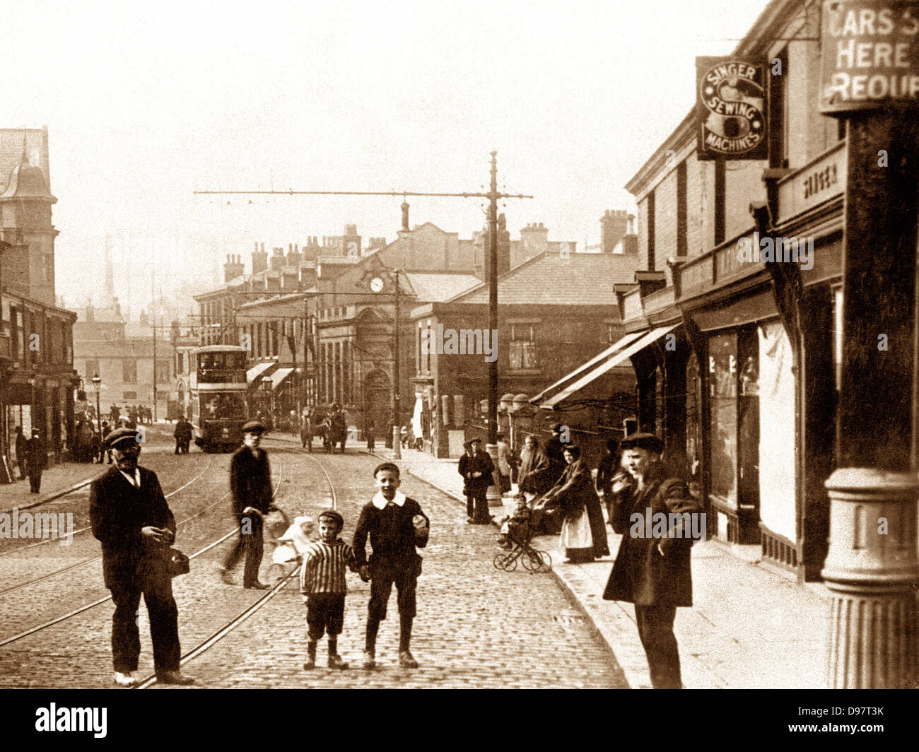 Radcliffe Stand Lane early 1900s Stock Photo Alamy