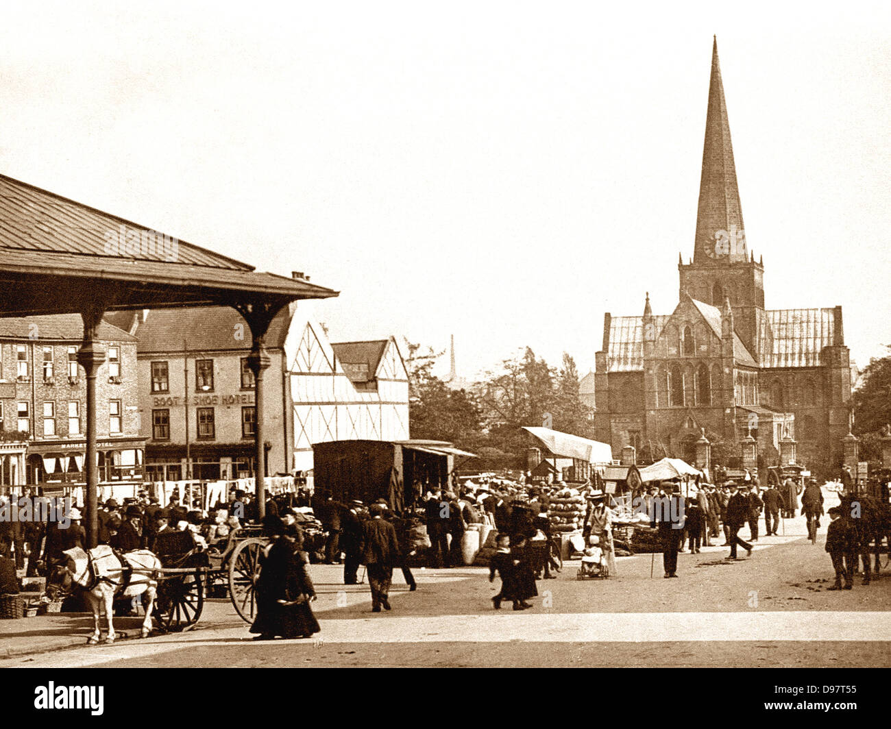 Darlington market place hires stock photography and images Alamy