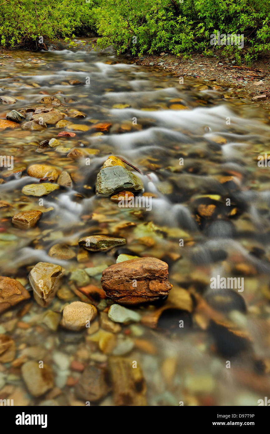 Appistoki Creek Glacier National Park Montana USA Stock Photo - Alamy