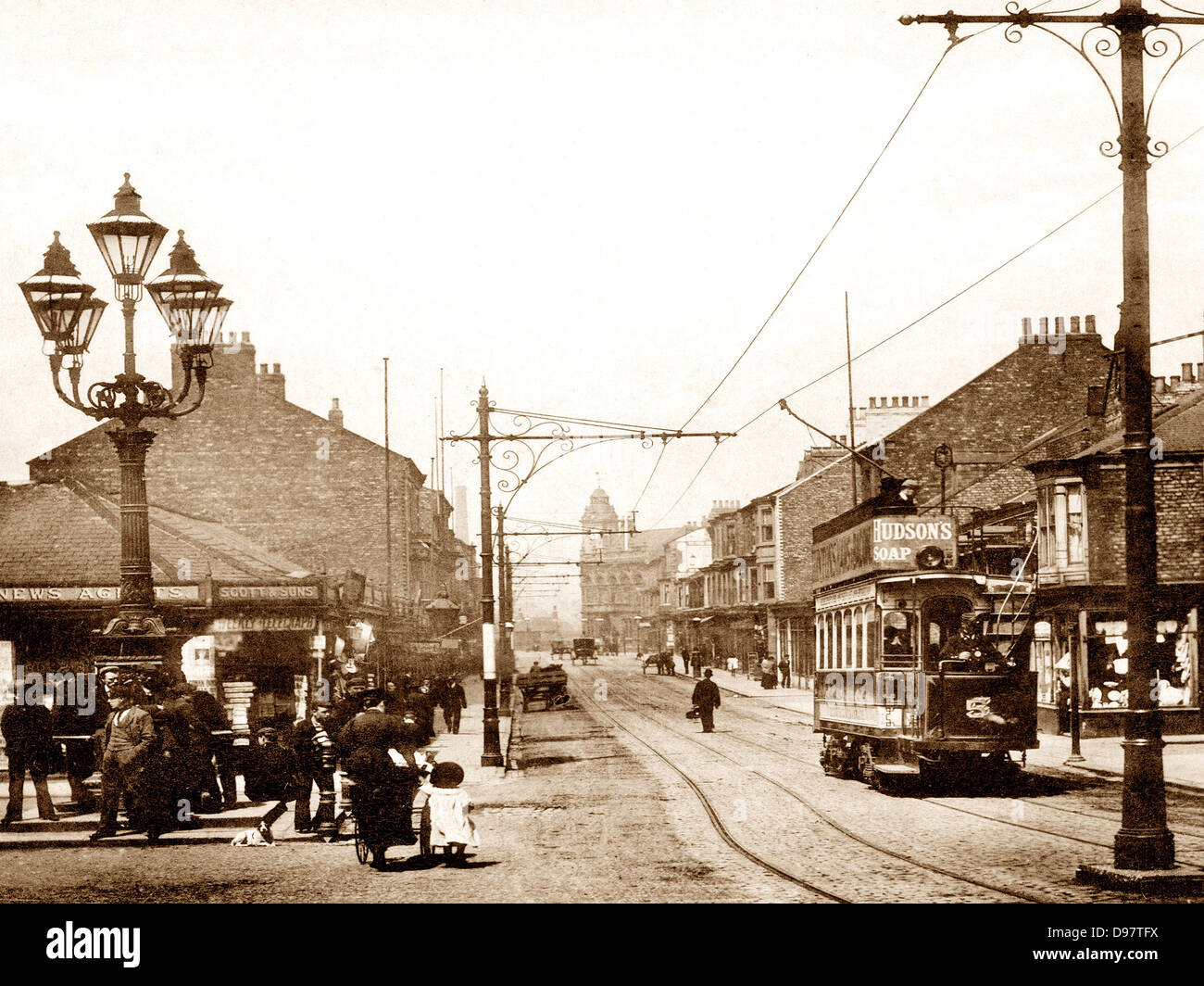 Thornaby-on-Tees Mandale Road early 1900s Stock Photo