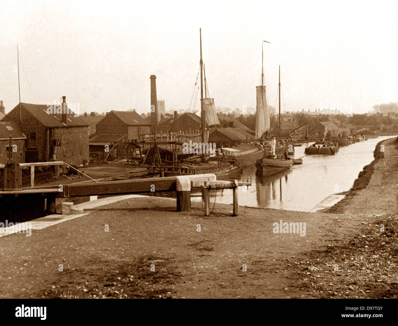 Thorne The Locks early 1900s Stock Photo