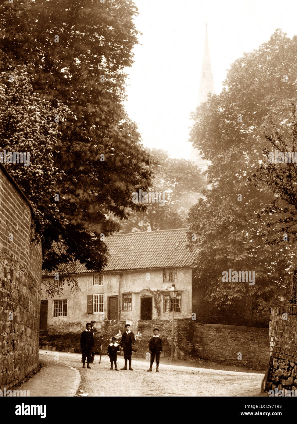 Kegworth Mill Lane early 1900s Stock Photo