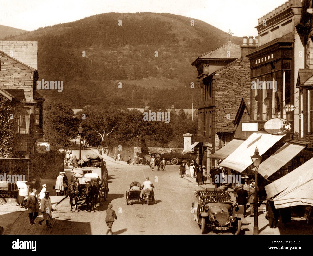 Keswick Station Street probably 1920s Stock Photo Alamy