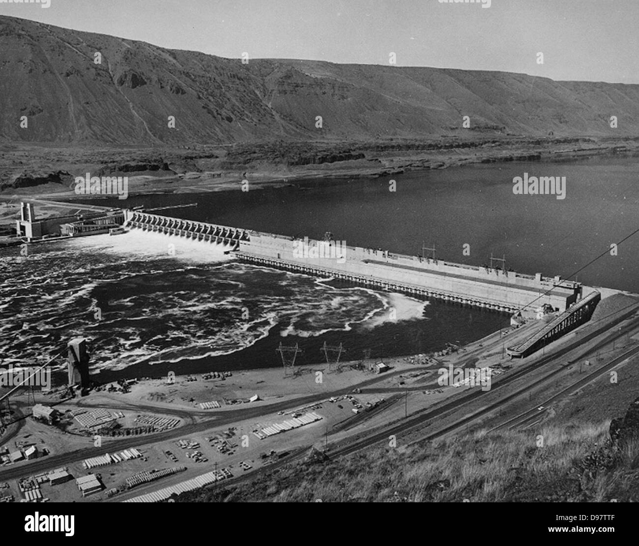 John Day Dam on the Columbia River, Washington Stock Photo Alamy