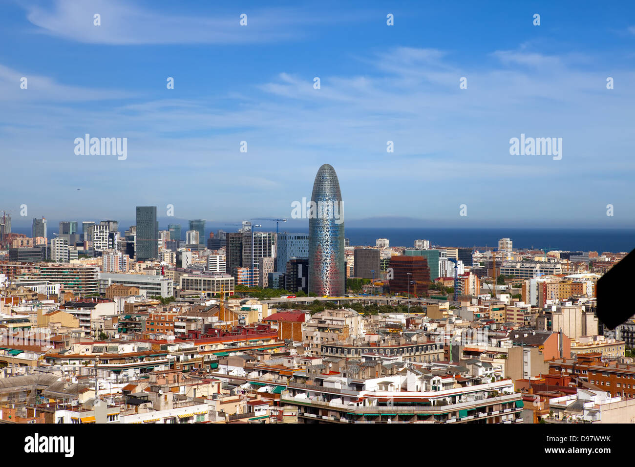Aerial view of Barcelona Stock Photo - Alamy