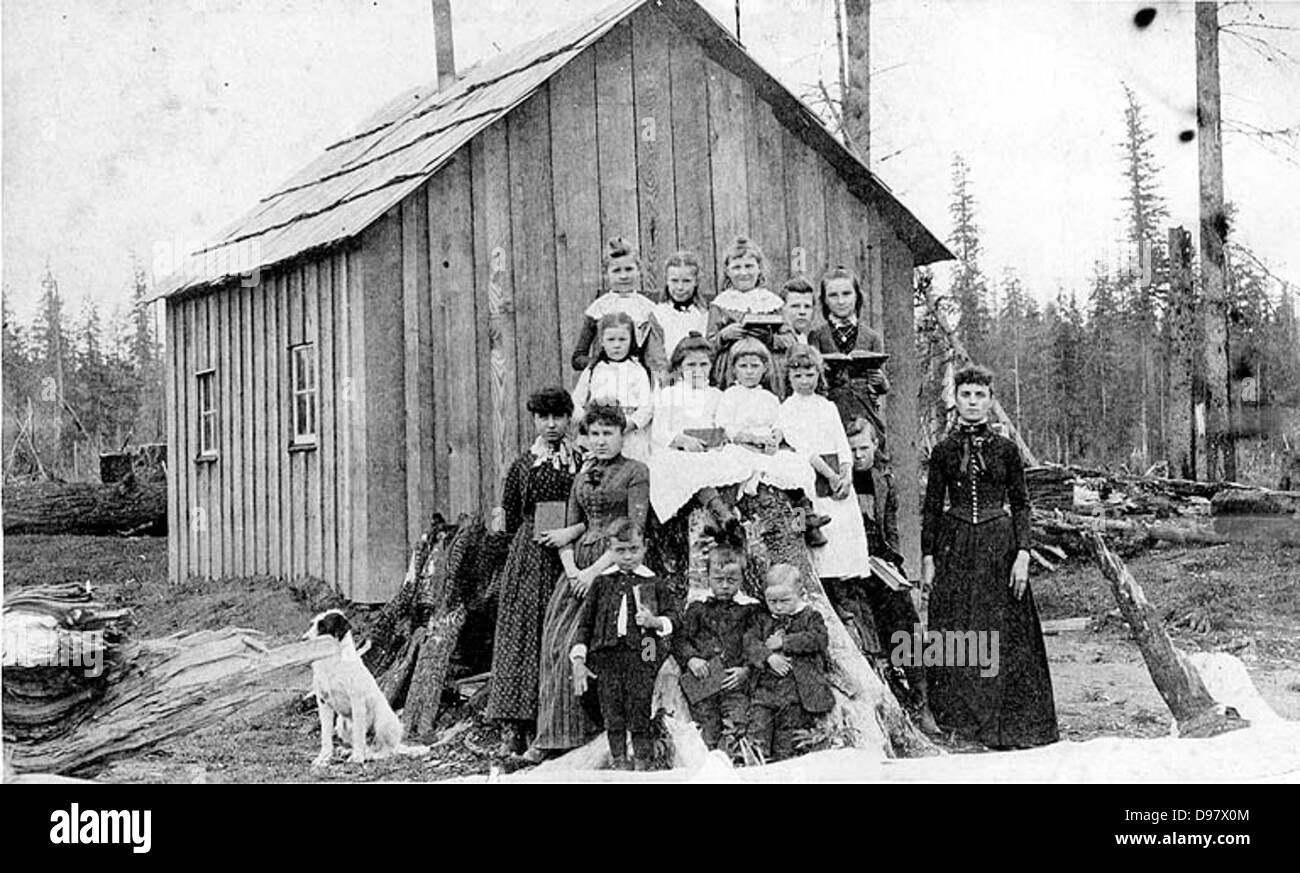 First schoolhouse in Sultan, Washington Stock Photo Alamy