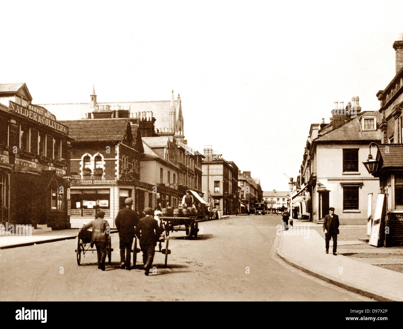 Ashford Bank Street early 1900s Stock Photo