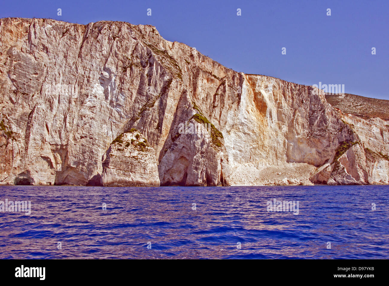white rock on coast at Zakynthos island, Greece Stock Photo - Alamy