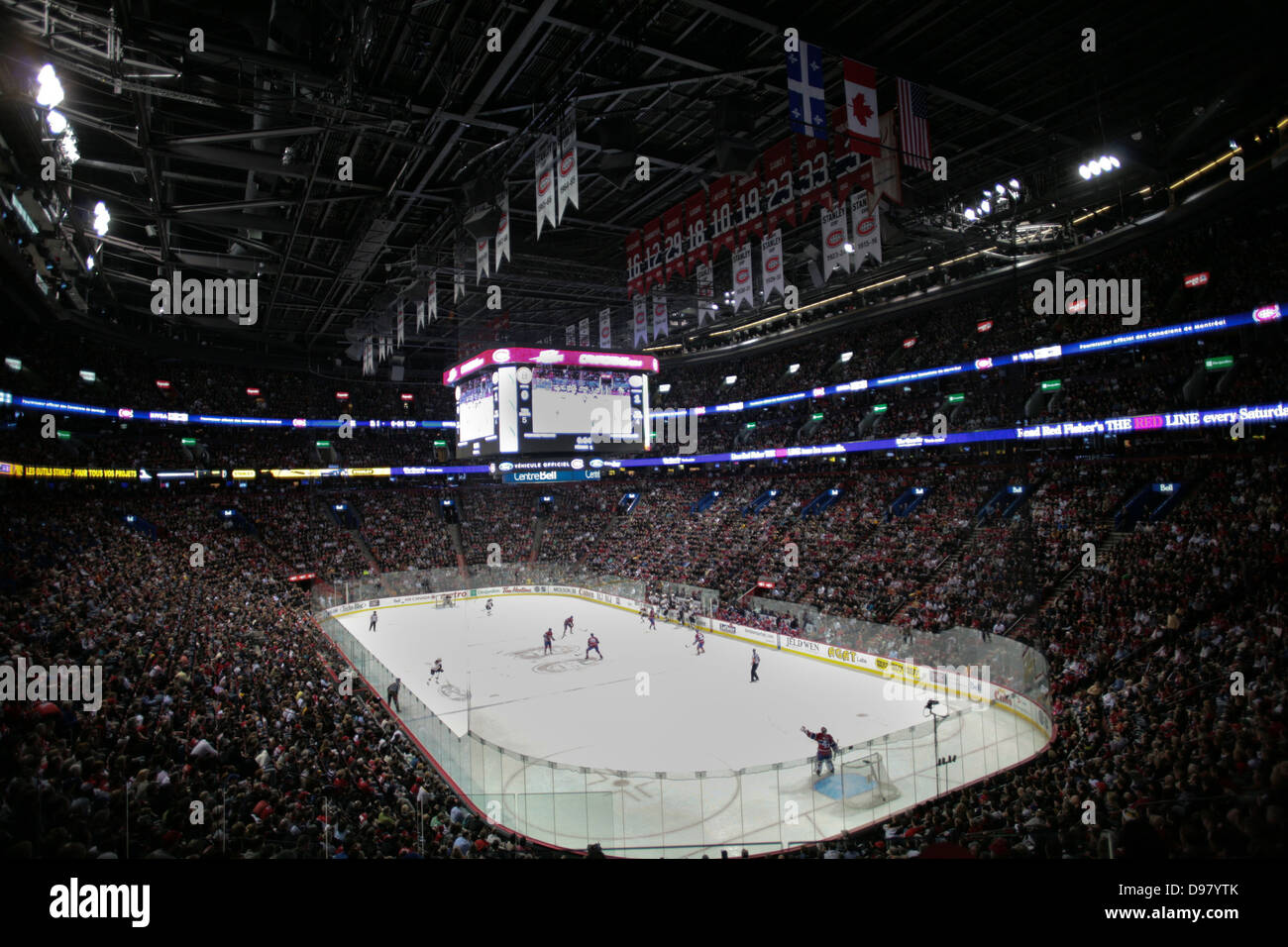 A Montreal Canadiens Hockey game inside the Bell Centre Stock Photo Alamy