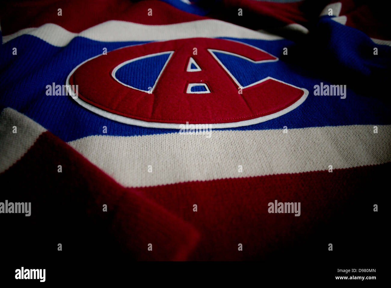 A Montreal Canadiens vintage sweater jersey Stock Photo - Alamy