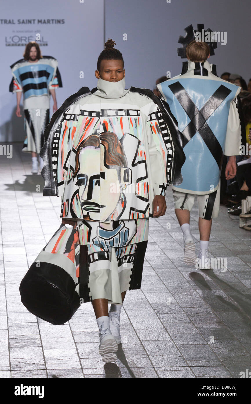 Central Saint Martins BA Fashion show with collections by graduate