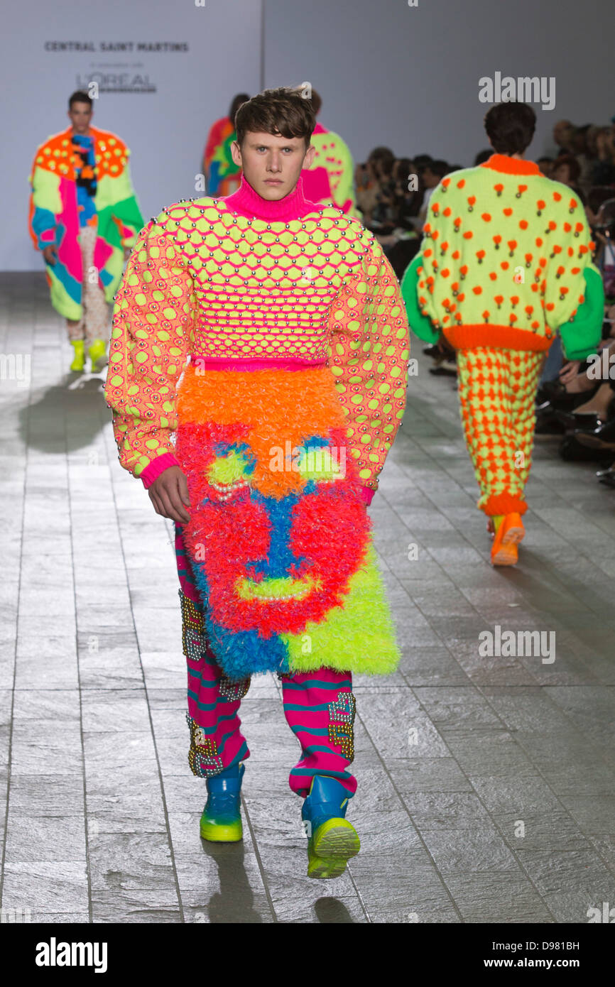 Central Saint Martins BA Fashion show with collections by graduate