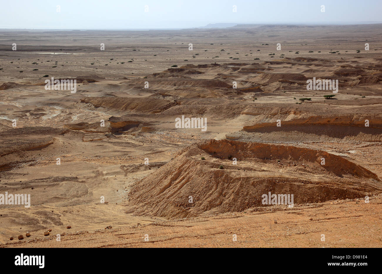 Scenery of the northern Dhofar, Oman Stock Photo