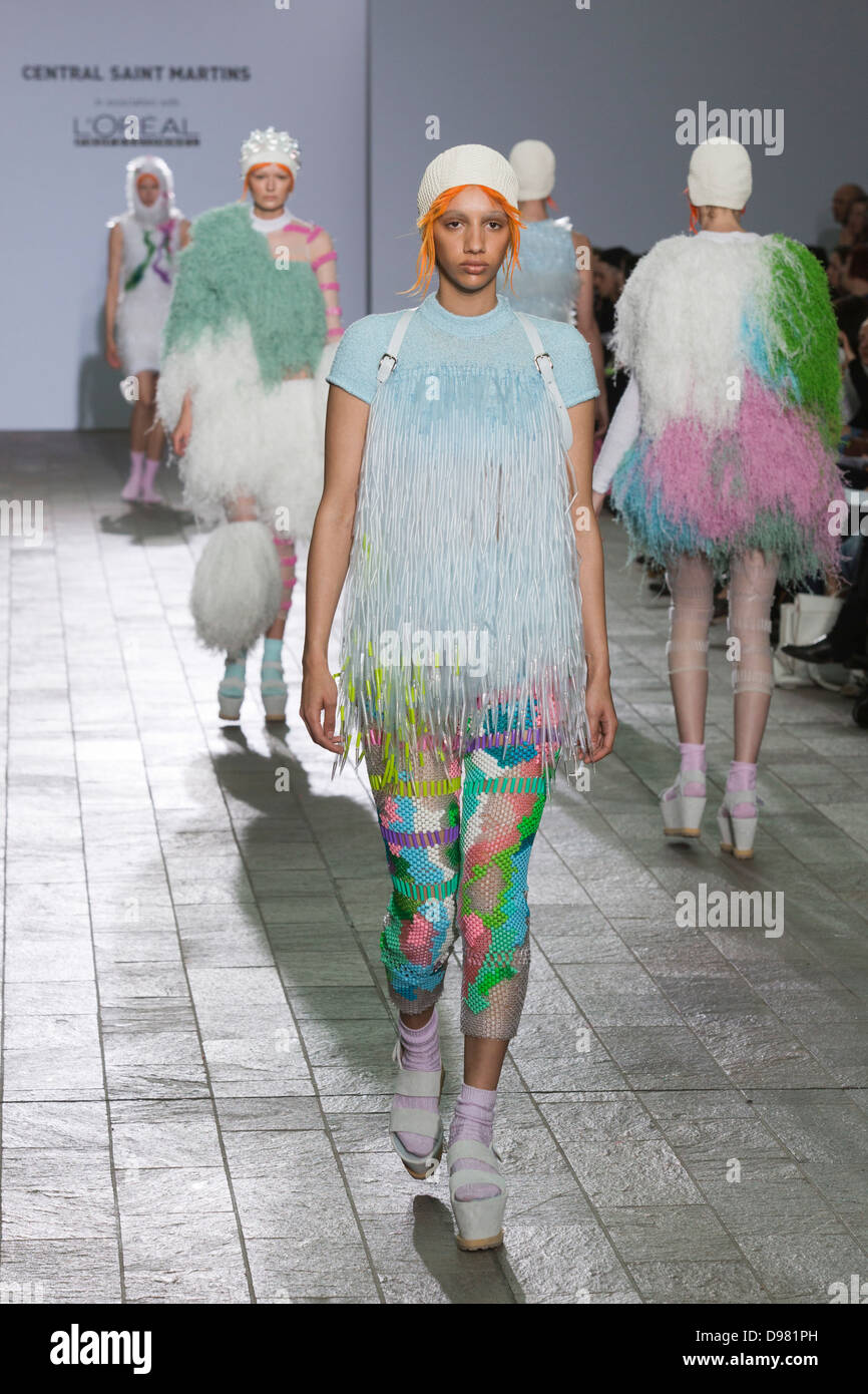 Central Saint Martins BA Fashion show with collections by graduate