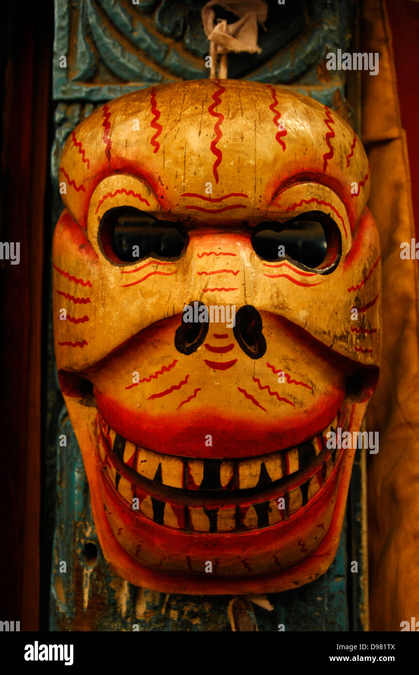 mask in market in Kathmandu Nepal Stock Photo Alamy